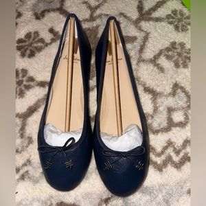 Navy ballet flats